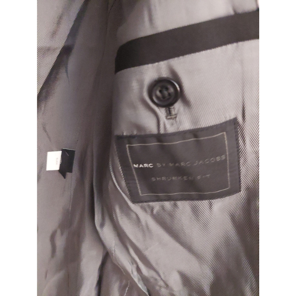 Marc by Marc Jacobs Black Lined Wool Blazer Suit Jacket Sz S/P Small NWT $448 - Picture 9 of 14